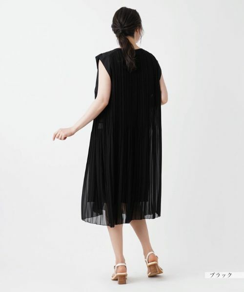 Leilian PLUS HOUSE / レリアンプラスハウス ドレス | 洗えるプリーツワンピース【プラス企画】 | 詳細3
