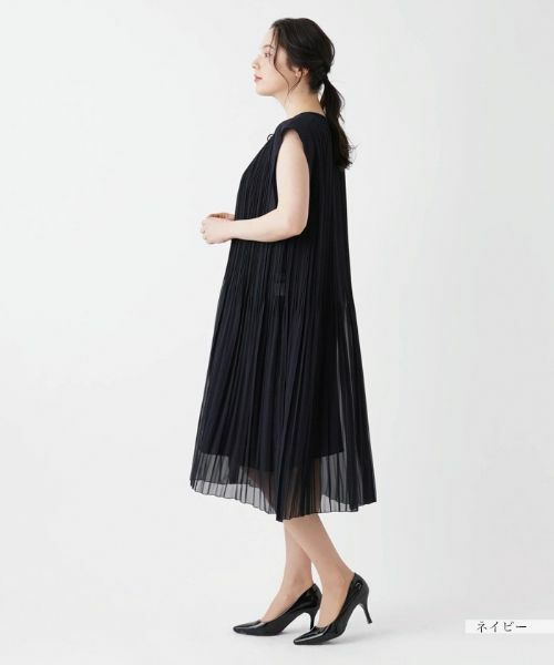 Leilian PLUS HOUSE / レリアンプラスハウス ドレス | 洗えるプリーツワンピース【プラス企画】 | 詳細6