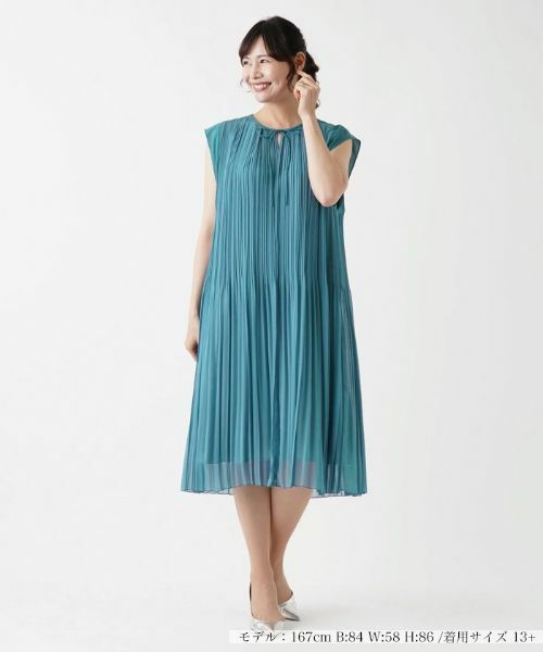Leilian PLUS HOUSE / レリアンプラスハウス ドレス | 洗えるプリーツワンピース【プラス企画】 | 詳細9