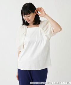 Leilian PLUS HOUSE / レリアンプラスハウス カットソー | ドット柄カットソー【BOURGE】