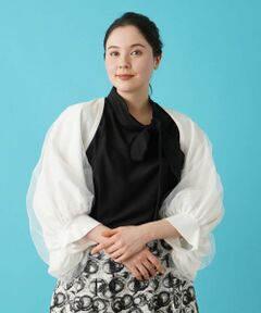 Leilian PLUS HOUSE / レリアンプラスハウス シャツ・ブラウス | ボレロカーディガン【BOURGE】