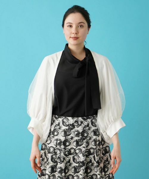 Leilian PLUS HOUSE / レリアンプラスハウス シャツ・ブラウス | ボレロカーディガン【BOURGE】 | 詳細10