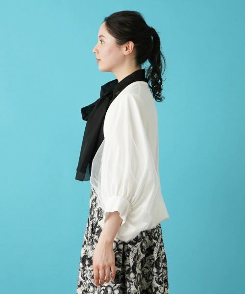 Leilian PLUS HOUSE / レリアンプラスハウス シャツ・ブラウス | ボレロカーディガン【BOURGE】 | 詳細11