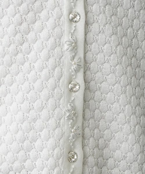 Leilian PLUS HOUSE / レリアンプラスハウス カーディガン・ボレロ | フラワー刺繍カーディガン | 詳細13