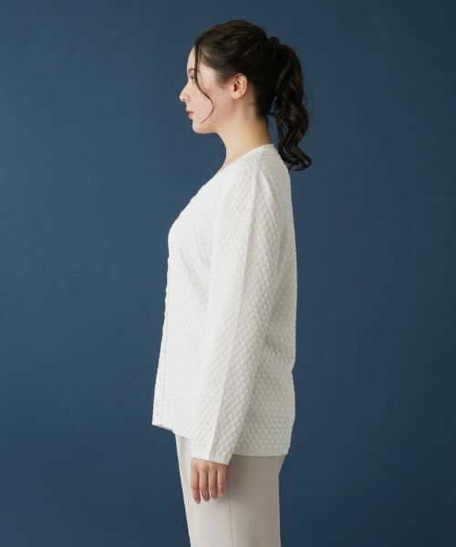 Leilian PLUS HOUSE / レリアンプラスハウス カーディガン・ボレロ | フラワー刺繍カーディガン | 詳細5