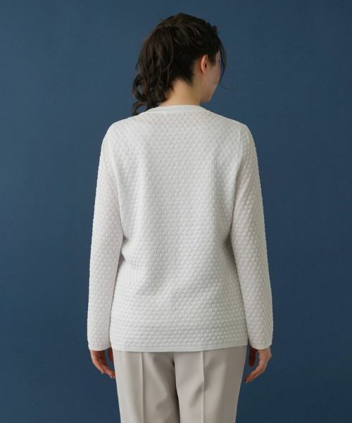 Leilian PLUS HOUSE / レリアンプラスハウス カーディガン・ボレロ | フラワー刺繍カーディガン | 詳細6