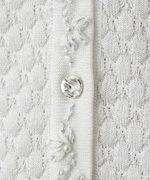 Leilian PLUS HOUSE / レリアンプラスハウス カーディガン・ボレロ | フラワー刺繍カーディガン | 詳細9
