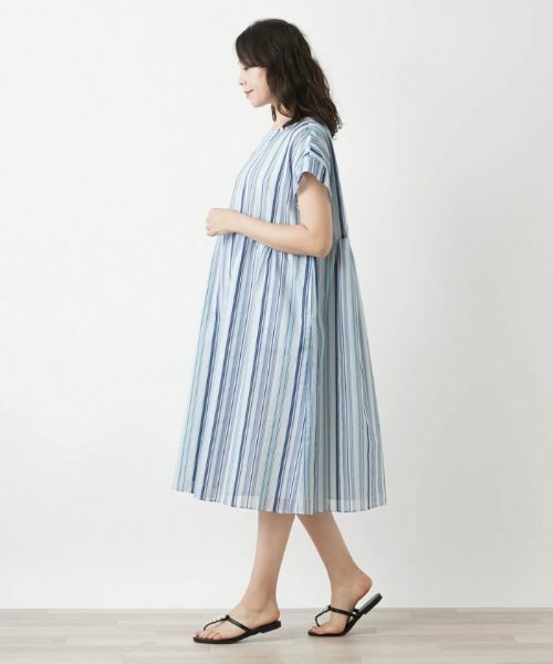 Leilian PLUS HOUSE / レリアンプラスハウス ドレス | ストライプ柄ワンピース【プラス企画】 | 詳細2