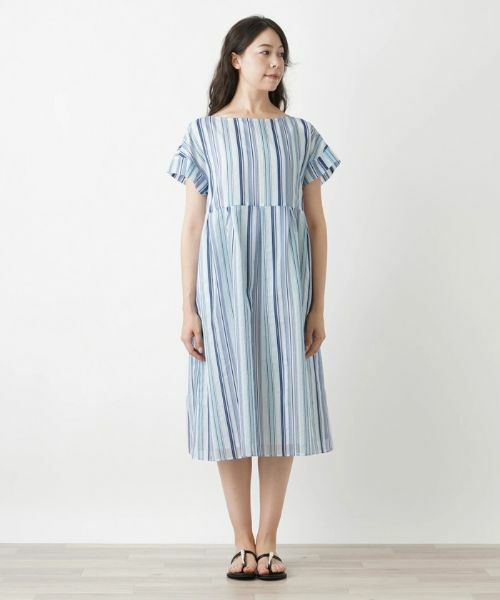 Leilian PLUS HOUSE / レリアンプラスハウス ドレス | ストライプ柄ワンピース【プラス企画】 | 詳細4