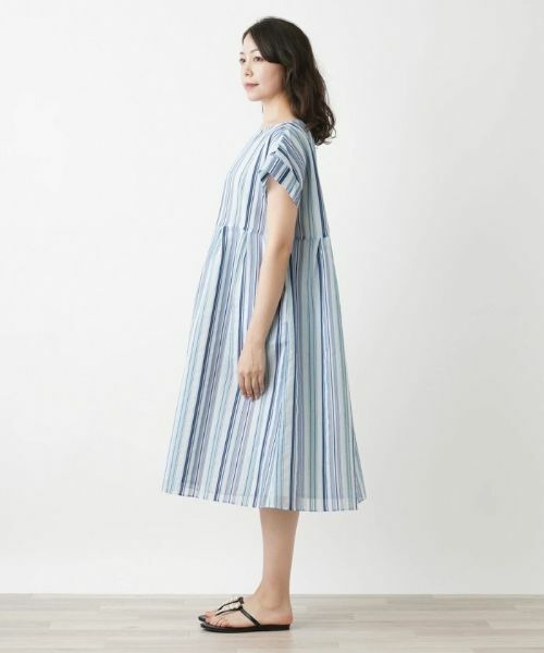 Leilian PLUS HOUSE / レリアンプラスハウス ドレス | ストライプ柄ワンピース【プラス企画】 | 詳細5