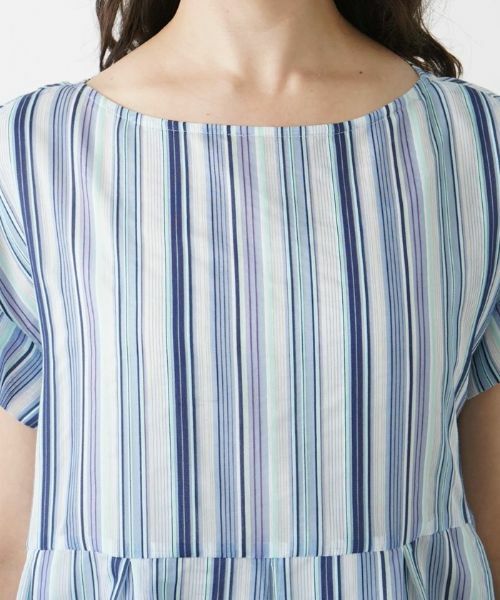 Leilian PLUS HOUSE / レリアンプラスハウス ドレス | ストライプ柄ワンピース【プラス企画】 | 詳細7