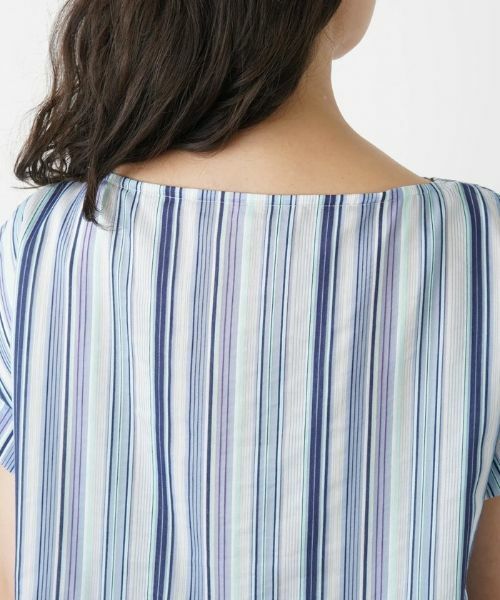 Leilian PLUS HOUSE / レリアンプラスハウス ドレス | ストライプ柄ワンピース【プラス企画】 | 詳細8