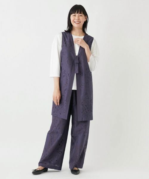 Leilian PLUS HOUSE / レリアンプラスハウス テーラードジャケット | 2WAYバックリボンベスト【BOURGE】 | 詳細4