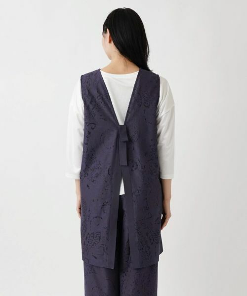 Leilian PLUS HOUSE / レリアンプラスハウス テーラードジャケット | 2WAYバックリボンベスト【BOURGE】 | 詳細7