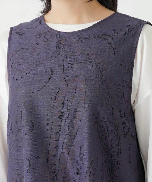 Leilian PLUS HOUSE / レリアンプラスハウス テーラードジャケット | 2WAYバックリボンベスト【BOURGE】 | 詳細8