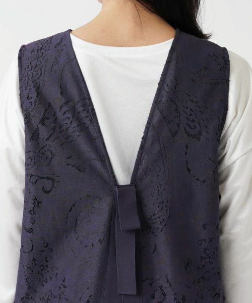 Leilian PLUS HOUSE / レリアンプラスハウス テーラードジャケット | 2WAYバックリボンベスト【BOURGE】 | 詳細9