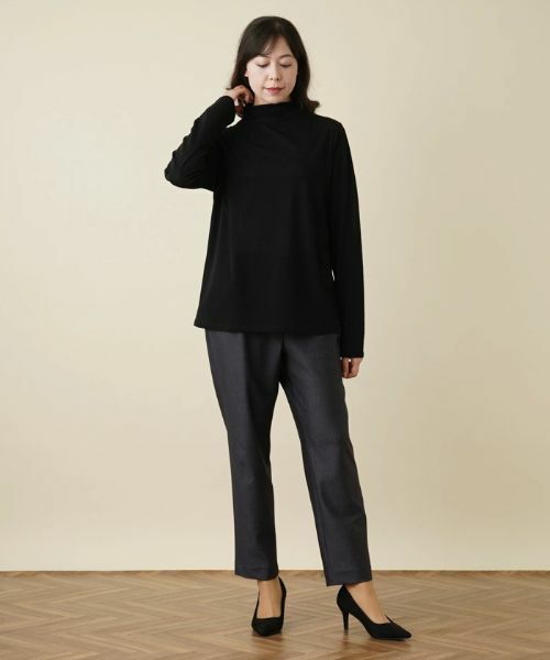 Leilian PLUS HOUSE / レリアンプラスハウス カットソー | 【重ね着におすすめ】ライトシアーカットソー【BOURGE】 | 詳細1