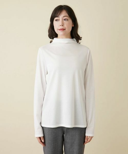 Leilian PLUS HOUSE / レリアンプラスハウス カットソー | 【重ね着におすすめ】ライトシアーカットソー【BOURGE】 | 詳細8