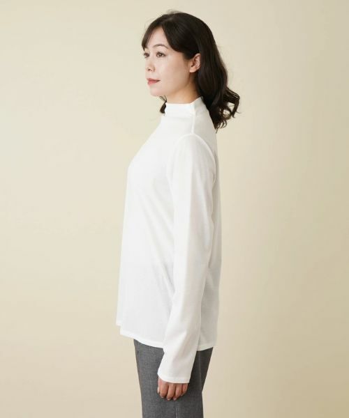 Leilian PLUS HOUSE / レリアンプラスハウス カットソー | 【重ね着におすすめ】ライトシアーカットソー【BOURGE】 | 詳細9