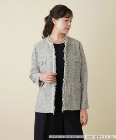 Leilian PLUS HOUSE / レリアンプラスハウス テーラードジャケット | ツイードジャケット【BOURGE】