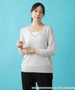 Leilian PLUS HOUSE / レリアンプラスハウス ニット・セーター | Vネックニット【KASH】
