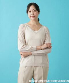 Leilian PLUS HOUSE / レリアンプラスハウス ニット・セーター | Vネックニット【KASH】