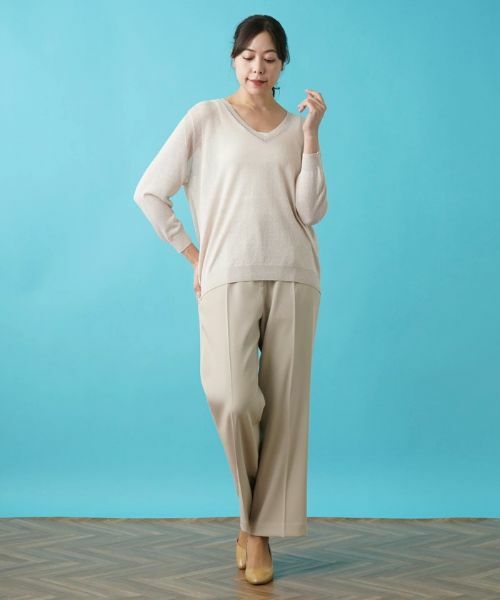 Leilian PLUS HOUSE / レリアンプラスハウス ニット・セーター | Vネックニット【KASH】 | 詳細14