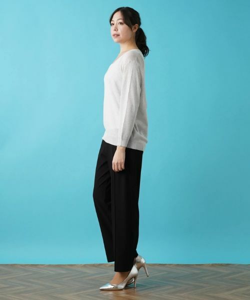 Leilian PLUS HOUSE / レリアンプラスハウス ニット・セーター | Vネックニット【KASH】 | 詳細4