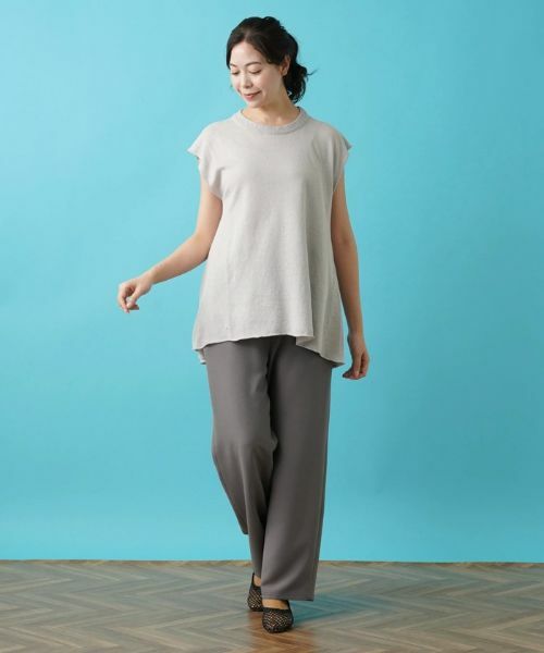 Leilian PLUS HOUSE / レリアンプラスハウス ニット・セーター | フレンチスリーブニットプルオーバー【LE TRICOT PERUGIA】 | 詳細1