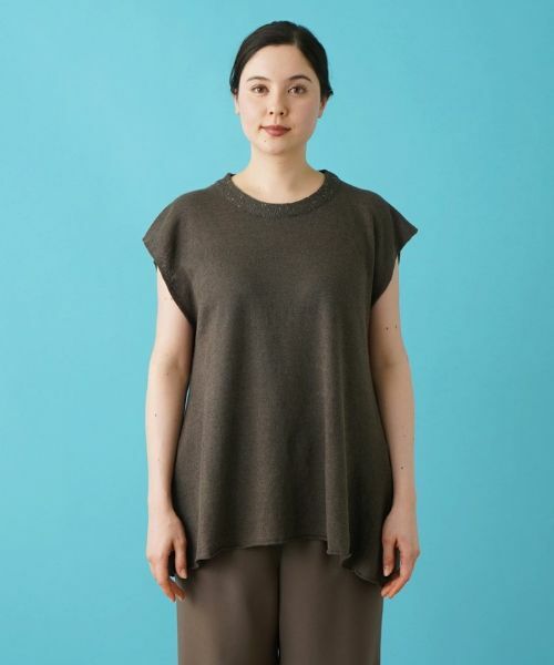 Leilian PLUS HOUSE / レリアンプラスハウス ニット・セーター | フレンチスリーブニットプルオーバー【LE TRICOT PERUGIA】 | 詳細11