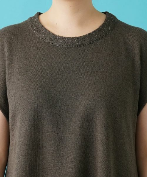 Leilian PLUS HOUSE / レリアンプラスハウス ニット・セーター | フレンチスリーブニットプルオーバー【LE TRICOT PERUGIA】 | 詳細14