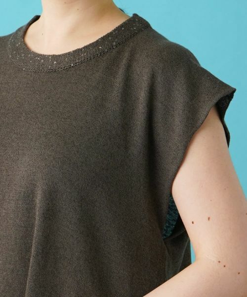 Leilian PLUS HOUSE / レリアンプラスハウス ニット・セーター | フレンチスリーブニットプルオーバー【LE TRICOT PERUGIA】 | 詳細16