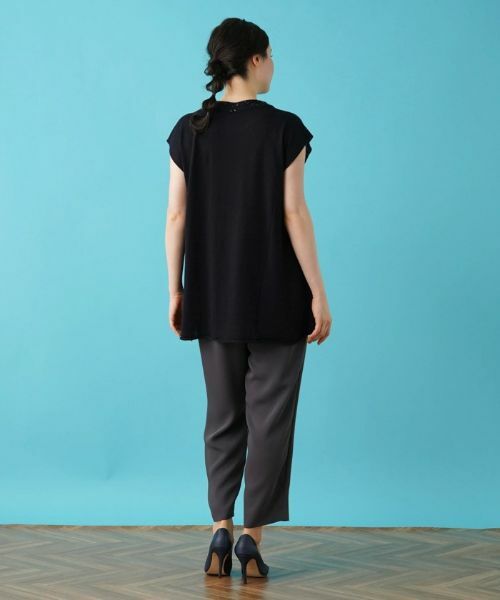 Leilian PLUS HOUSE / レリアンプラスハウス ニット・セーター | フレンチスリーブニットプルオーバー【LE TRICOT PERUGIA】 | 詳細7