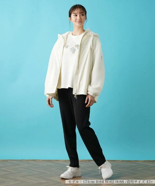 Leilian PLUS HOUSE / レリアンプラスハウス その他アウター | フード付きジップアップブルゾン | 詳細1