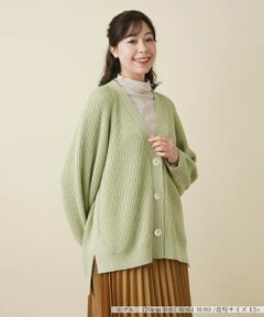 I452 美品 XL レリアンプラスハウス カーディガン グレー レディース カーディガン【CORSINI & PROTI】|レリアン プラスハウス