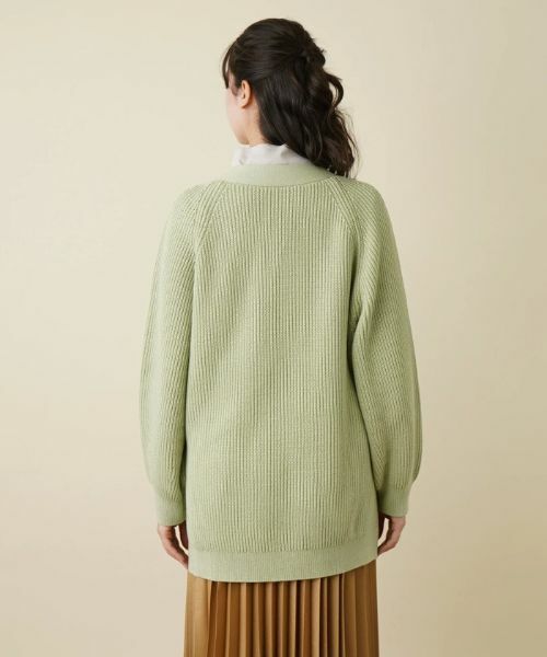 Leilian PLUS HOUSE / レリアンプラスハウス カーディガン・ボレロ | Vネックカーディガン【BOURGE】 | 詳細10