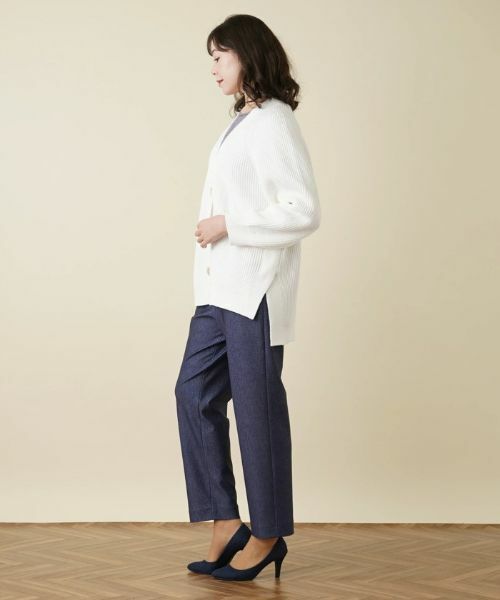 Leilian PLUS HOUSE / レリアンプラスハウス カーディガン・ボレロ | Vネックカーディガン【BOURGE】 | 詳細2
