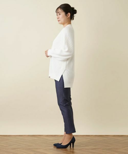 Leilian PLUS HOUSE / レリアンプラスハウス カーディガン・ボレロ | Vネックカーディガン【BOURGE】 | 詳細26