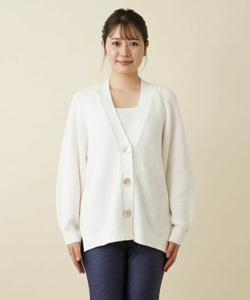 Leilian PLUS HOUSE / レリアンプラスハウス カーディガン・ボレロ | Vネックカーディガン【BOURGE】 | 詳細28