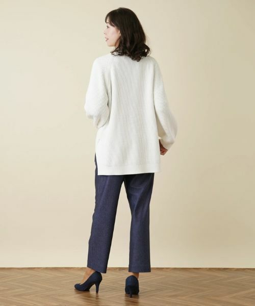 Leilian PLUS HOUSE / レリアンプラスハウス カーディガン・ボレロ | Vネックカーディガン【BOURGE】 | 詳細3