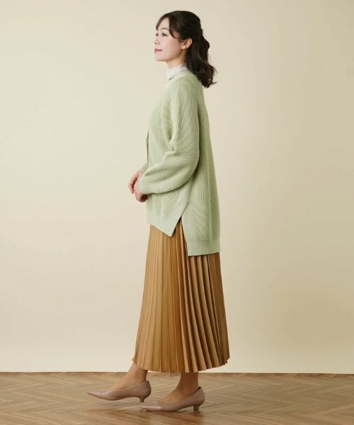 Leilian PLUS HOUSE / レリアンプラスハウス カーディガン・ボレロ | Vネックカーディガン【BOURGE】 | 詳細6