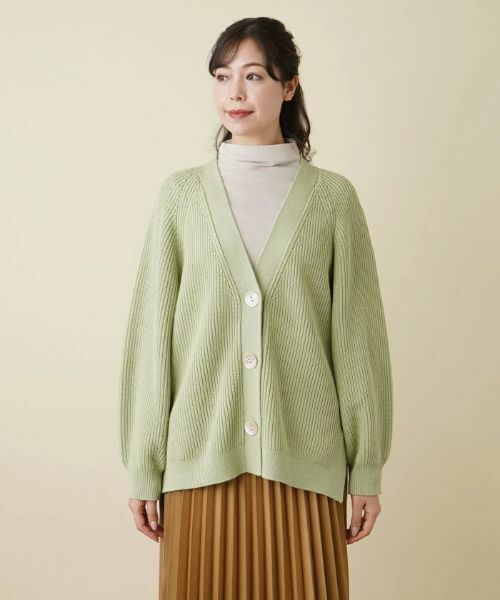 Leilian PLUS HOUSE / レリアンプラスハウス カーディガン・ボレロ | Vネックカーディガン【BOURGE】 | 詳細8
