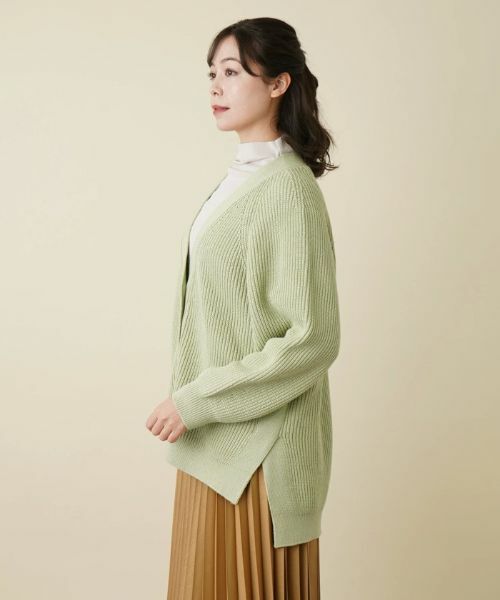 Leilian PLUS HOUSE / レリアンプラスハウス カーディガン・ボレロ | Vネックカーディガン【BOURGE】 | 詳細9