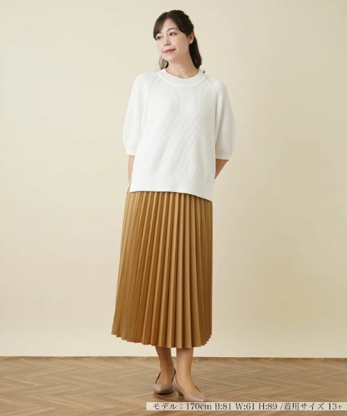 Leilian PLUS HOUSE / レリアンプラスハウス ニット・セーター | ラグランニットプルオーバー【BOURGE】 | 詳細5