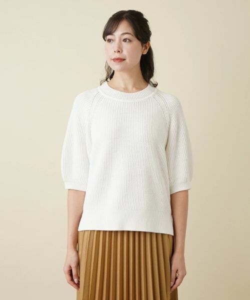 Leilian PLUS HOUSE / レリアンプラスハウス ニット・セーター | ラグランニットプルオーバー【BOURGE】 | 詳細8