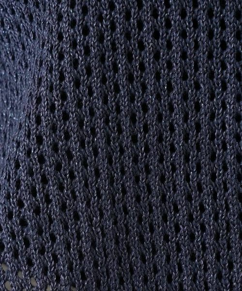 Leilian PLUS HOUSE / レリアンプラスハウス カーディガン・ボレロ | メッシュ編みジップアップパーカー【BOURGE】 | 詳細20