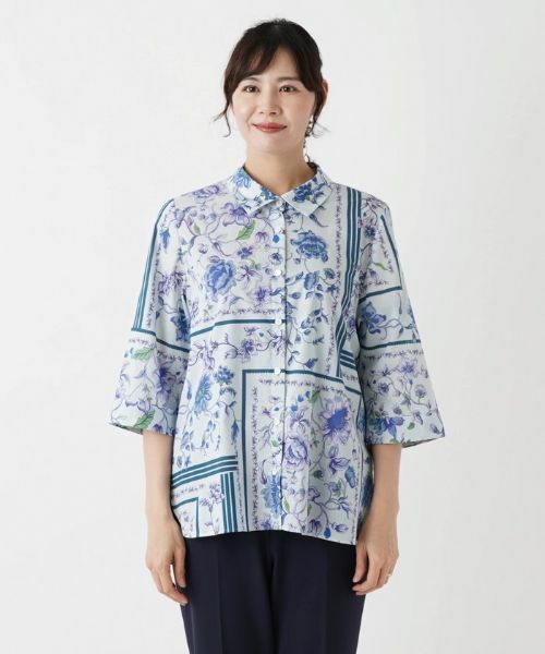 Leilian PLUS HOUSE / レリアンプラスハウス シャツ・ブラウス | 洗えるブラウス【ROCHAS Premiere】 | 詳細7