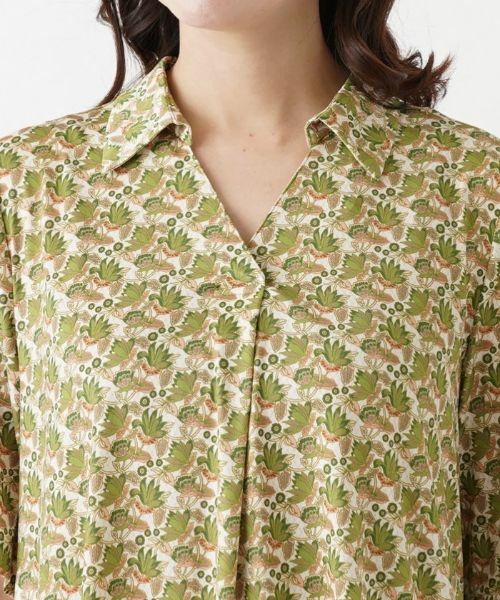 Leilian PLUS HOUSE / レリアンプラスハウス シャツ・ブラウス | 五分袖スキッパーブラウス | 詳細10