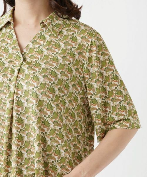 Leilian PLUS HOUSE / レリアンプラスハウス シャツ・ブラウス | 五分袖スキッパーブラウス | 詳細12