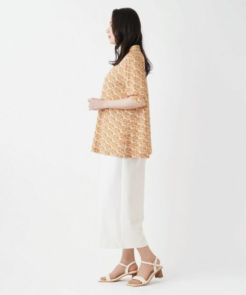 Leilian PLUS HOUSE / レリアンプラスハウス シャツ・ブラウス | 五分袖スキッパーブラウス | 詳細2